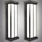 Luxrite Outdoor LED Wall Sconce 16in Outdoor Wall Light Black Aluminum 3CCT 3000K-5000K 15W ETL IP65, 2PK LR40316-2PK - alternate 1